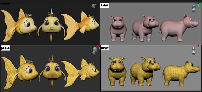 do stylized cartoony characters