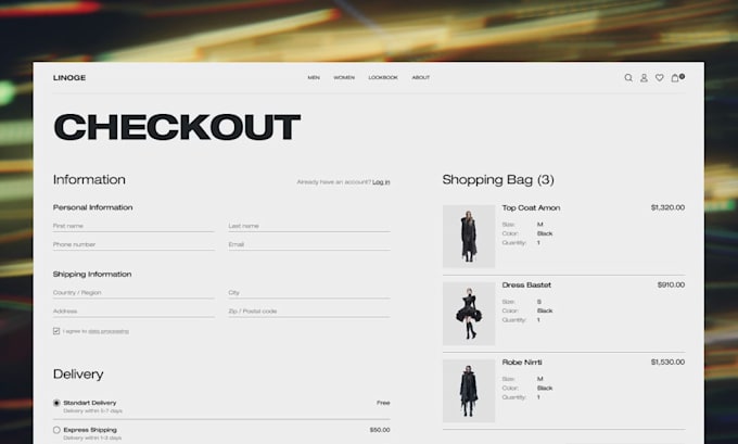 create a minimalist website with hosting included
