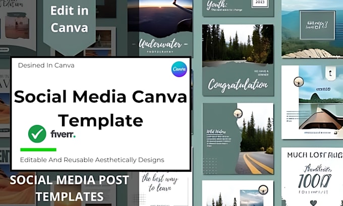 Create canva social media templates for an attractive feed or anything ...
