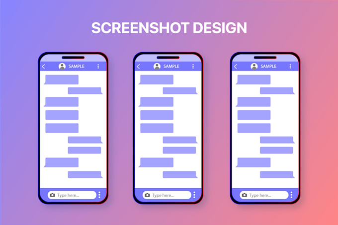 design screenshot for app store or google play editing