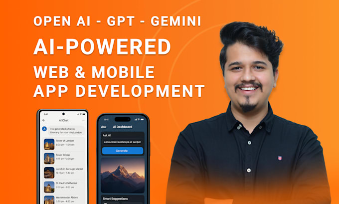 do ai mobile app development ai chatbot ai intergration ai saas as ai developer