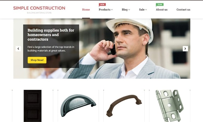 design building materials shopify constructor equipment store handyman tools