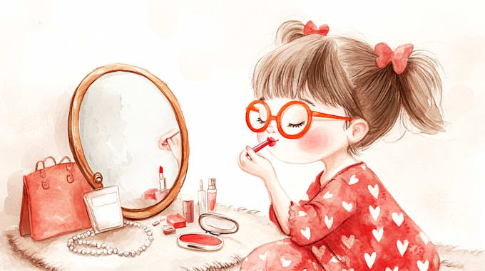 illustrate children story book illustration watercolor