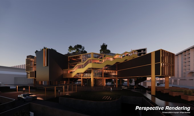 create photorealistic architectural 3d rendering