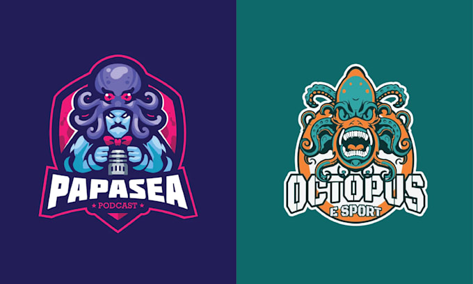 design mascot octopus logo within 24 hours