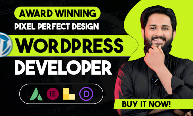 develop design redesign wordpress website using elementor, divi, avada, bricks