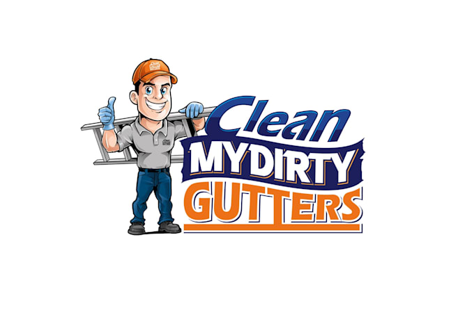 design clean my dirty gutters logo