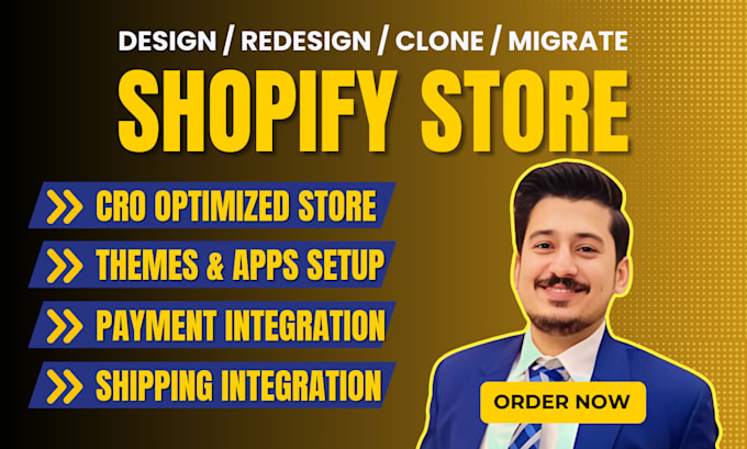 build shopify store or shopify website redesign by shopify developer