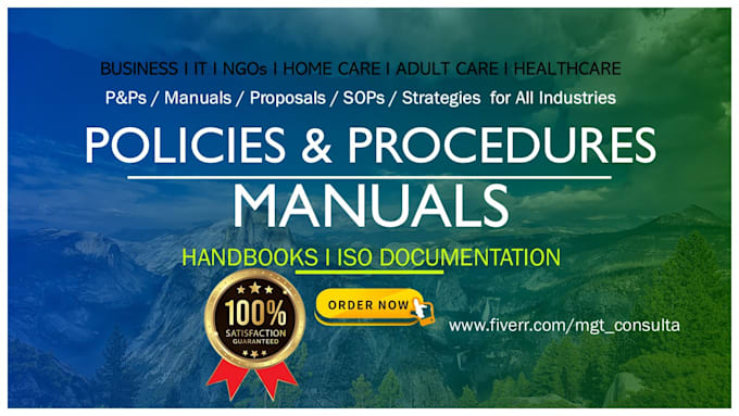 develop effective sops, manuals, handbooks