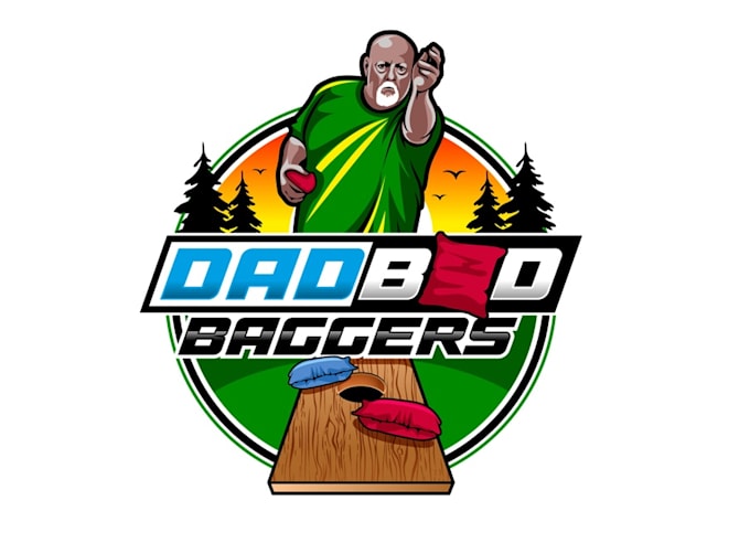 create wonderful and excellent cornhole logo  design
