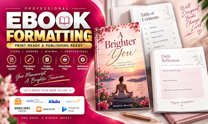 do ebook formatting, KDP paperback book formatting, amazon kindle publishing