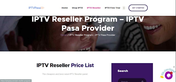 design and develop your iptv reseller website with payment gateway wordpress