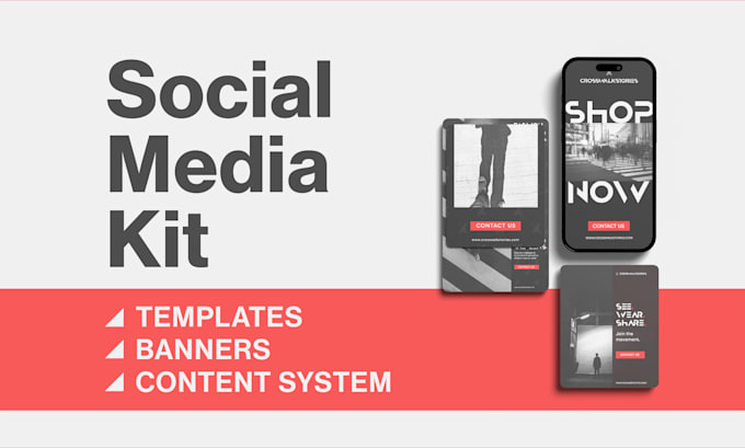 design a premium social media kit for your brand
