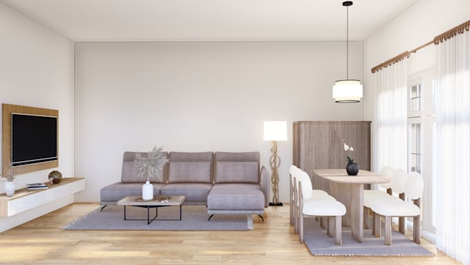 do interior design with 3d realistic renderings