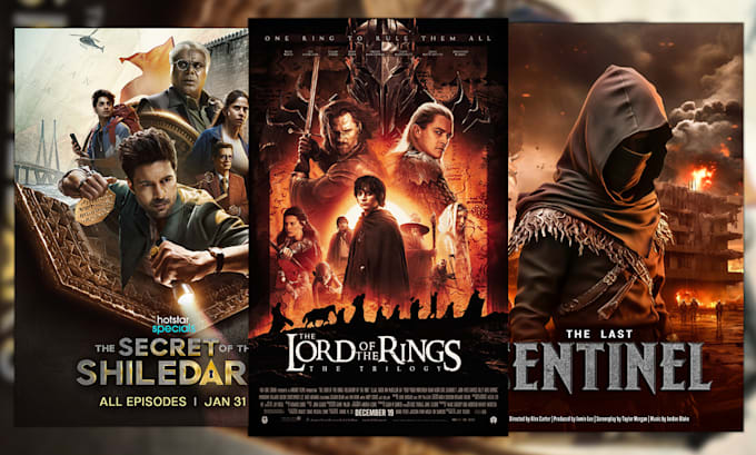 design a cinematic movie poster