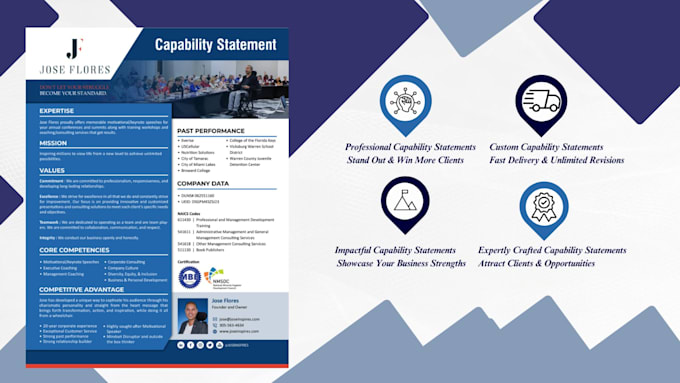 Design a professional and attractive capability statement by ...