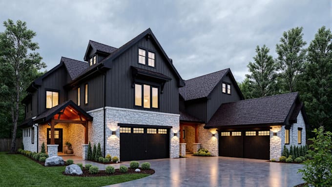 3d exterior design,3d rendering,exterior,house design