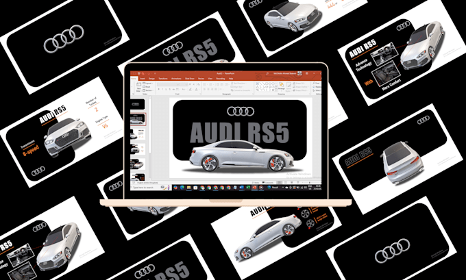 design the pitch deck and powerpoint presentation slides
