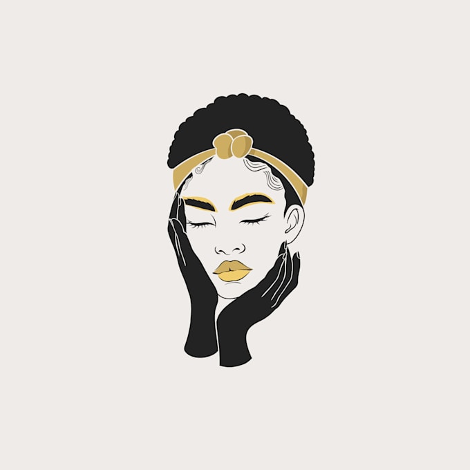 do custom professional minimalist hand drawn logo design
