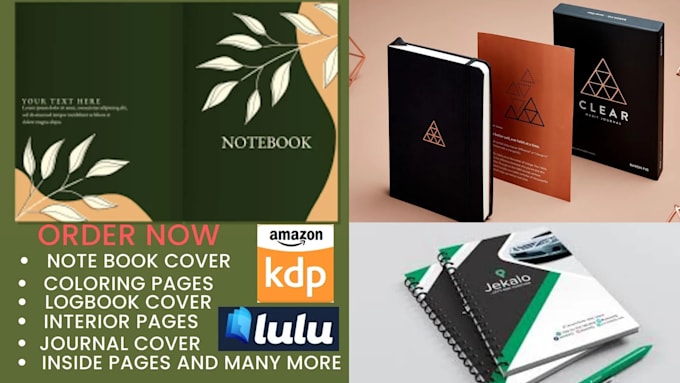 do ebook design, workbook design, amazon kdp journal design digital planner