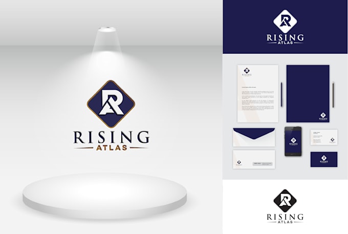 Do modern minimalist logo design with full brand identity by ...