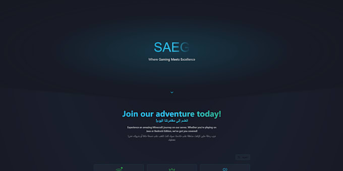 create a website for you game server
