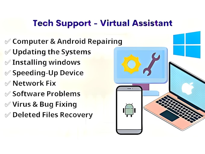 be your personal tech support assistant, help fix issues