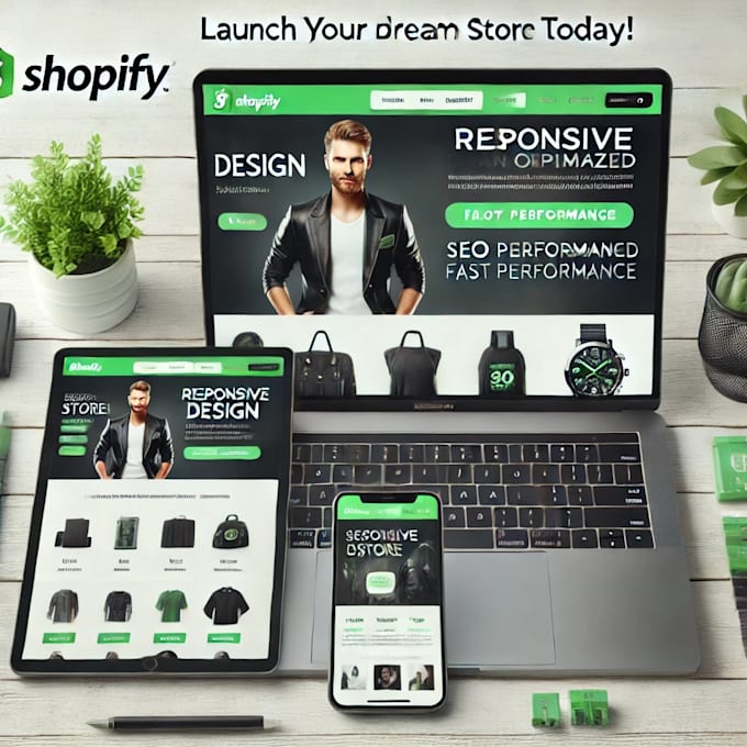 develop a professional shopify store with a full ecommerce setup