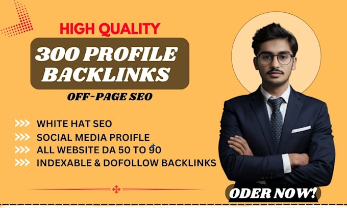 build high da dofollow profile backlinks for SEO google ranking