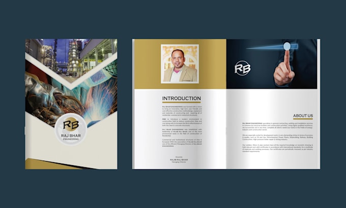 design a professional corporate brochure