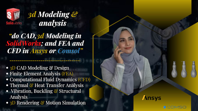 Work on comsol and ansys in fea and cfd and thermal analysis by Alizay ...