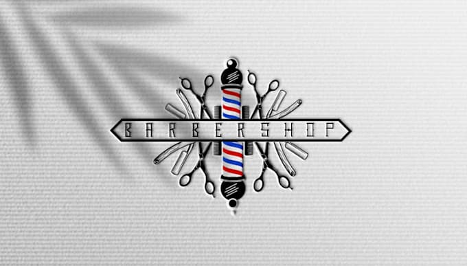 make outstanding barber shop logo