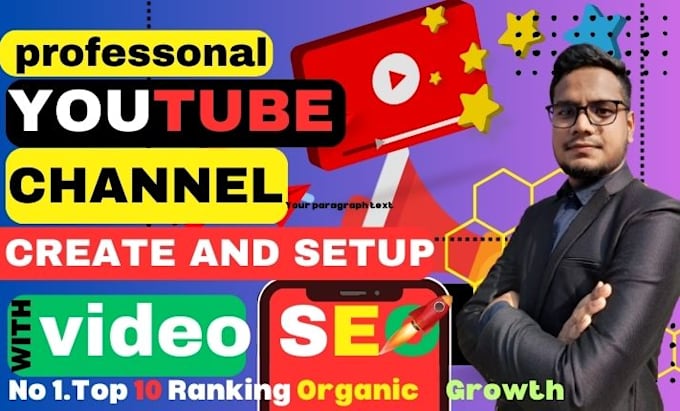 do professional youtube channel creation and setup