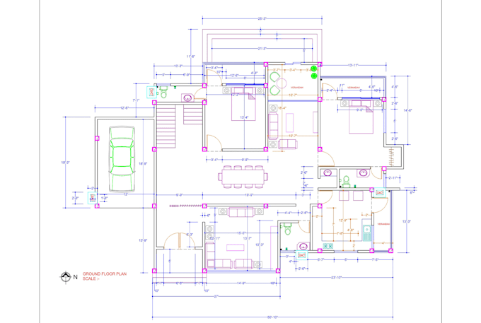 redraw floor plan for real estate agents