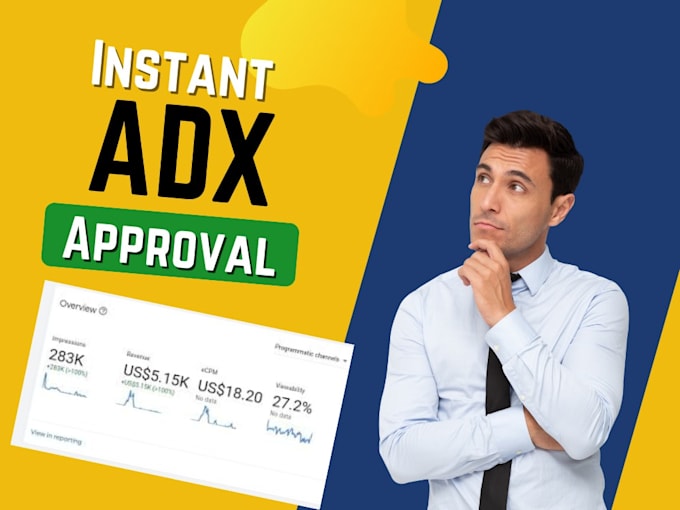 provide 100percent guarantee google adx approval in 12hours