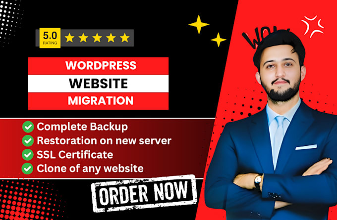 backup, migrate, transfer your wordpress website to new host