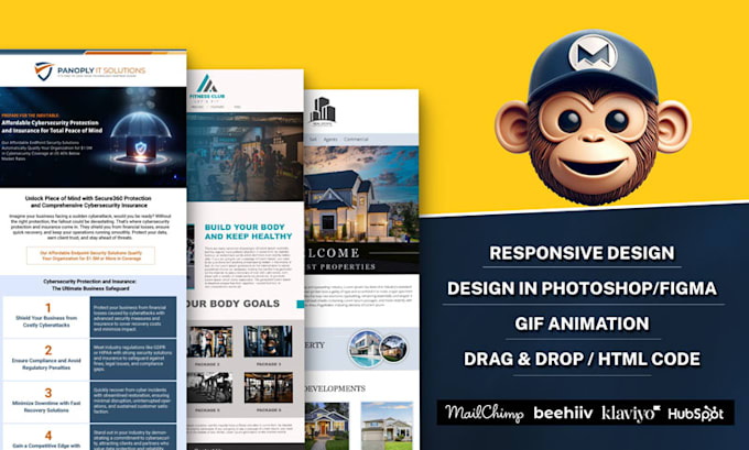 Design mailchimp email template and newsletter design by Ronanx13 Fiverr