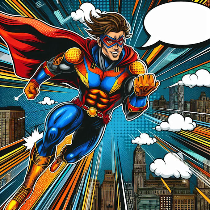 draw retro comic book illustration retro comic book page