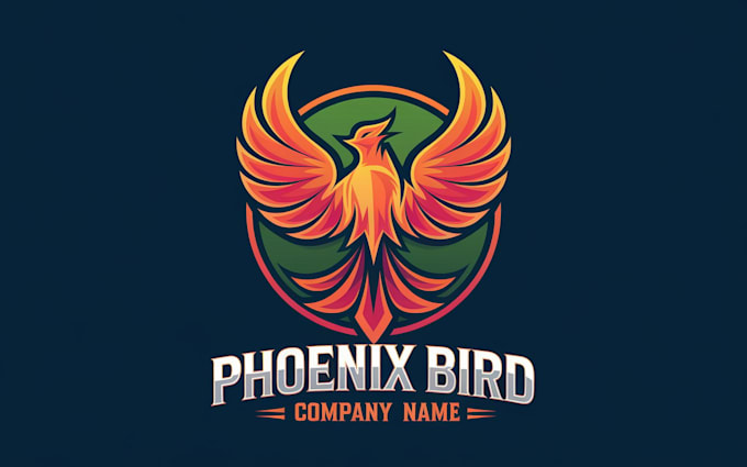 do make phoenix bird mascot logo creative with express delivery
