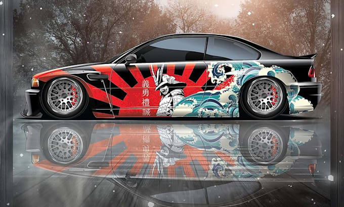 make creative vehicle wrap design for your car, truck, van, pickups