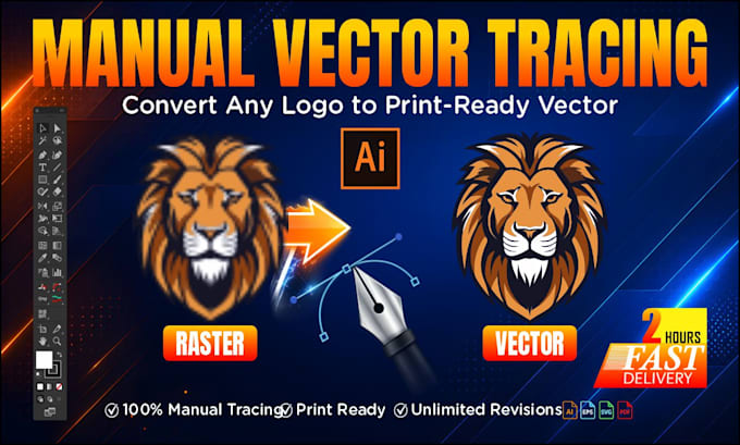 professionally vectorize and redraw your logo