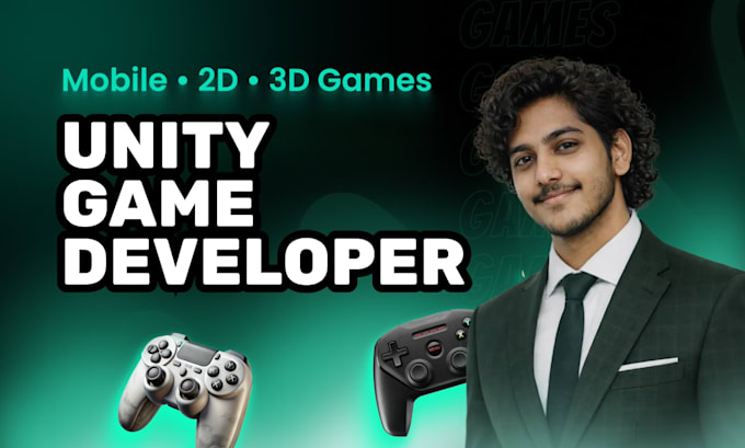 be your unity game developer for mobile 2d 3d games