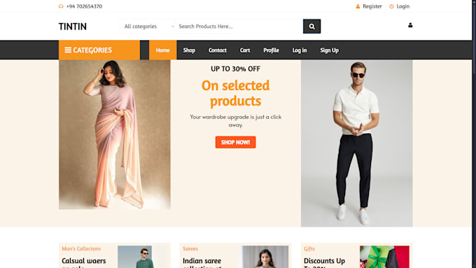 develop websites with HTML CSS PHP bootsrap and manage hosting
