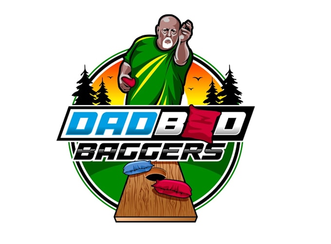 create attractive and imagination cornhole logo  design