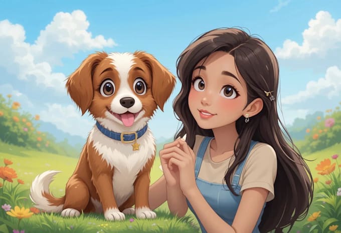 draw disney pet portrait