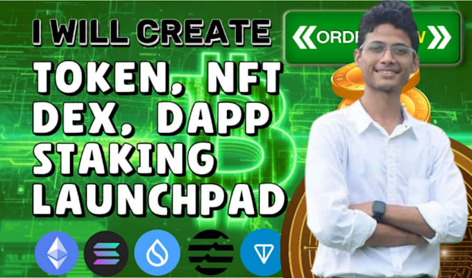 create bep20 erc20 token smart contract presale staking dapp