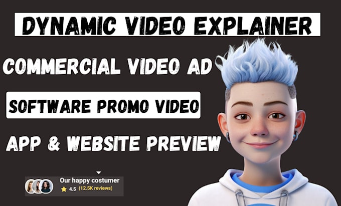 create dynamic promo app software video explainer and engaging website promo