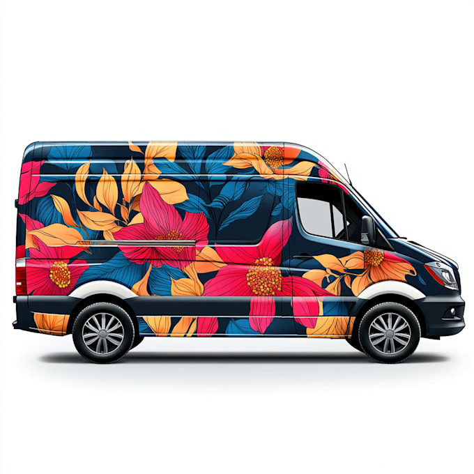 creative custom car wrap, van wrap, truck wrap,