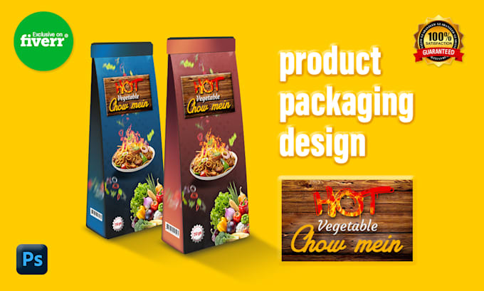 do product packaging design, pouch design and bag design