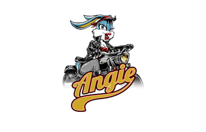 design angie harley bunny logo
